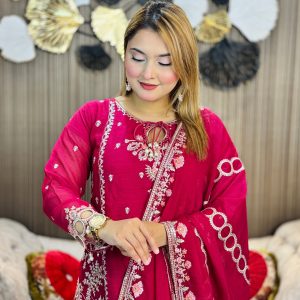 ড্রাগন কালার – হোয়াইট গোল্ড জরজেট ফেব্রিক্স
